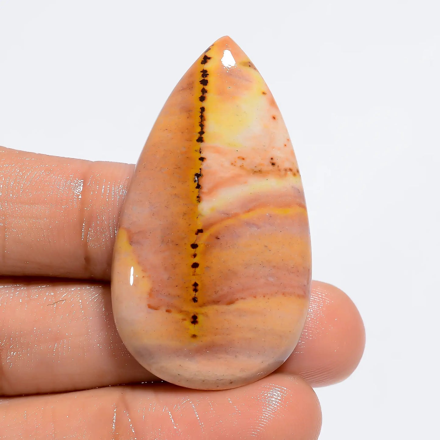 Mookaite Pear Shape Cabochon Loose Gemstone Natural 49 Ct. 43X24X6 mm V-6288