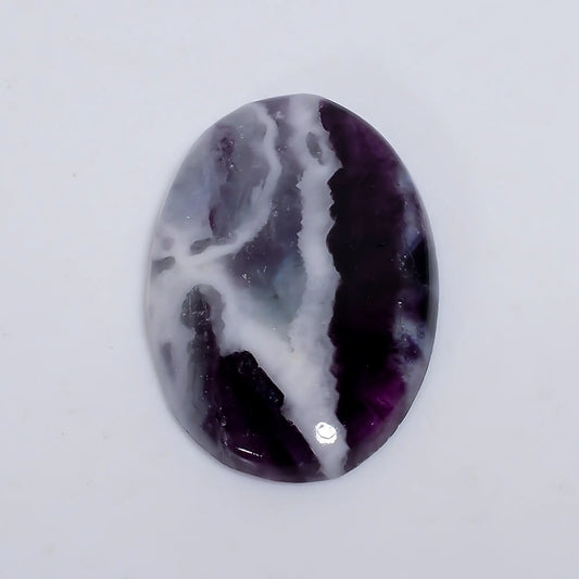 Fluorite Oval Shape Cabochon Loose Gemstone Natural 58 Ct. 39X26X6 mm V-6412