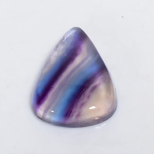 Fluorite Pear Shape Cabochon Loose Gemstone Natural 21 Ct. 22X17X5 mm V-6419