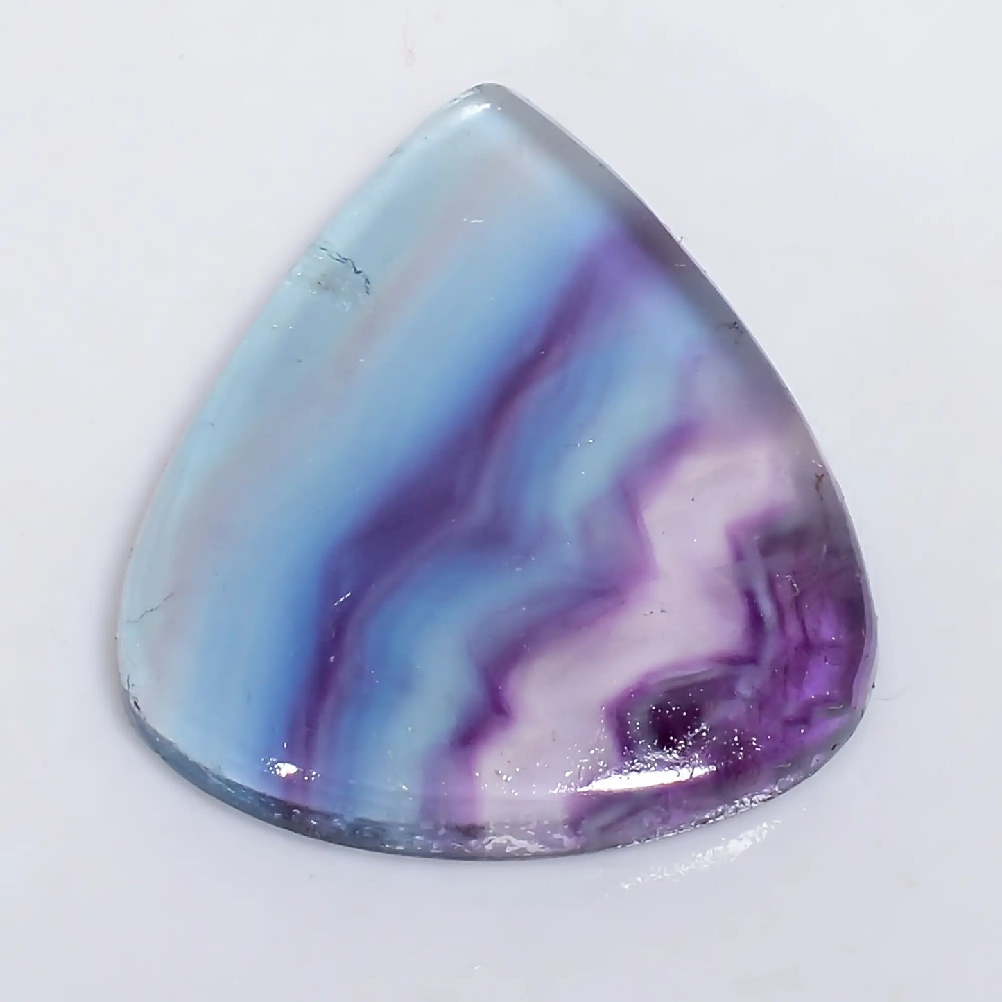 Fluorite Pear Shape Cabochon Loose Gemstone Natural 33.5 Ct. 28X24X5 mm V-6420