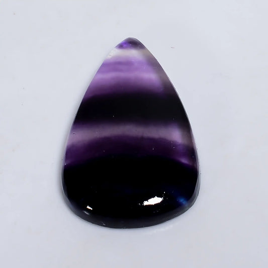Fluorite Pear Shape Cabochon Loose Gemstone Natural 50.5 Ct. 35X23X6 mm V-6427