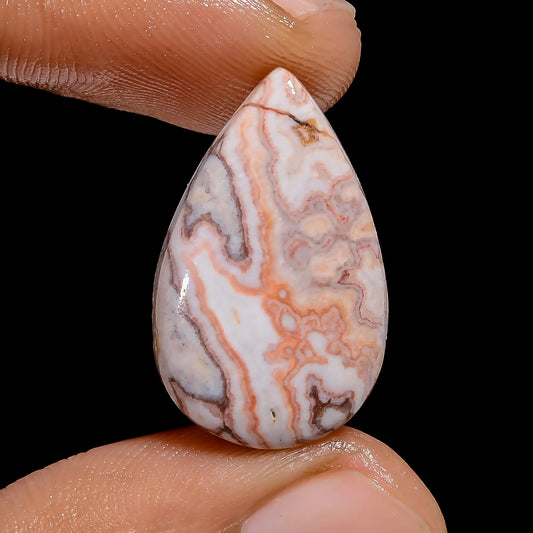 Rosita Jasper Pear Shape Cabochon Loose Gemstone Natural 12 Ct. 23X14X4 mm V-6513