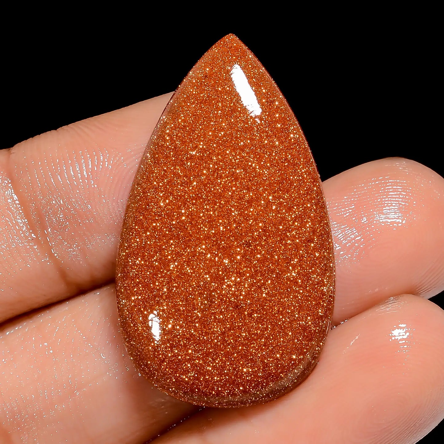 Wonderful Top Grade Quality Golden Sandstone Pear Shape Cabochon Loose Gemstone For Making Jewelry 26 Ct. 32X18X5 mm V-6576