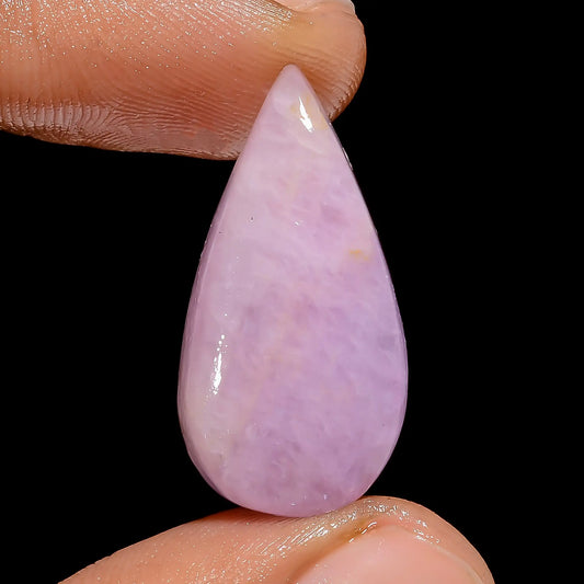 Pink Kunzite Pear Shape Cabochon Loose Gemstone Natural 22.5 Ct. 26X13X6 mm V-6723