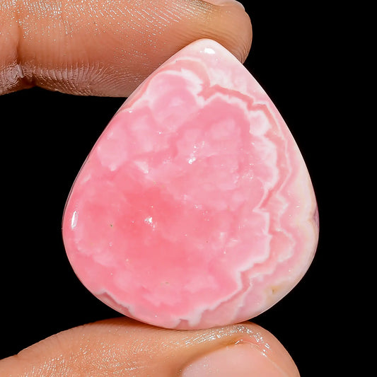 Rhodochrosite Heart Shape Cabochon Loose Gemstone Natural 45.5 Ct. 30X26X4 mm V-6736