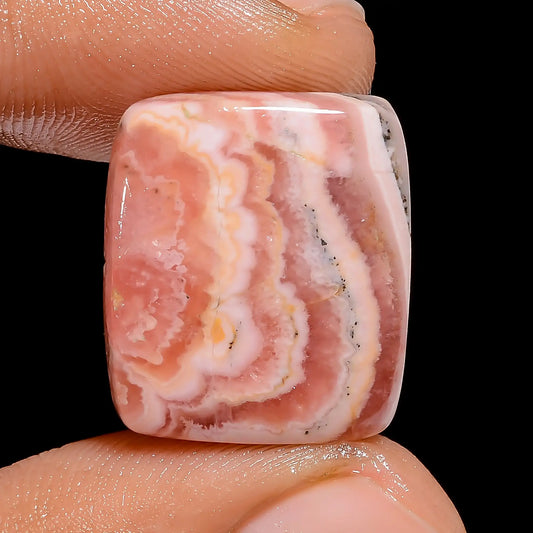 Rhodochrosite Radiant Shape Cabochon Loose Gemstone Natural 21 Ct. 18X15X4 mm V-6740