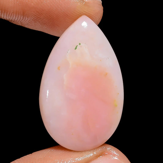 Pink Opal Pear Shape Cabochon Loose Gemstone Natural 18 Ct. 29X18X5 mm V-6992