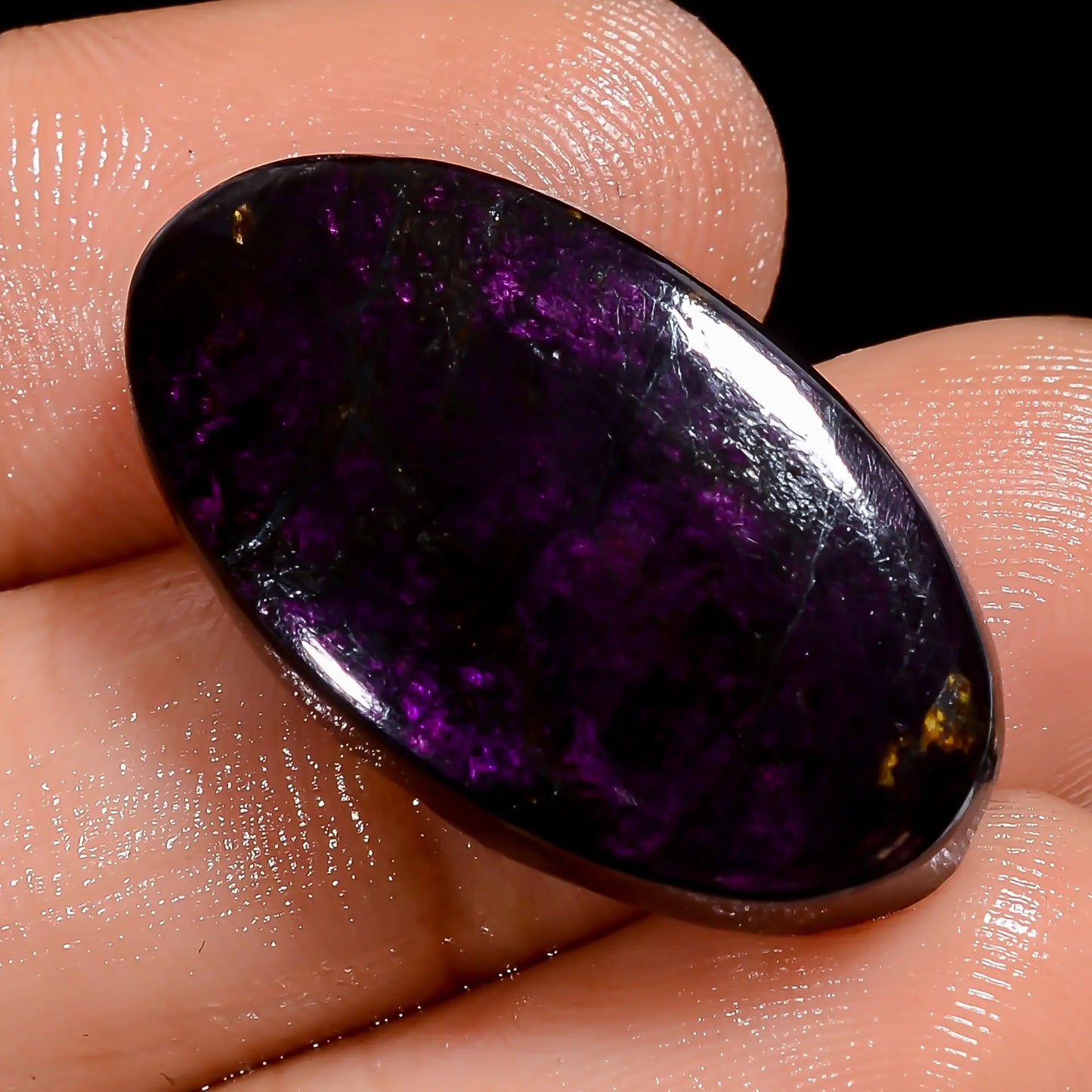 Purpurite Oval Shape Cabochon Loose Gemstone Natural 25.5 Ct. 25X14X5 mm V-7100