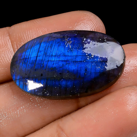 Blue Labradorite Oval Shape Faceted Loose Gemstone Natural 25 Ct. 29X17X4 mm V-7113