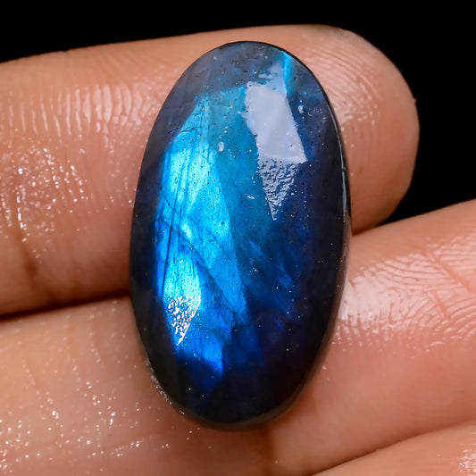 Blue Labradorite Oval Shape Faceted Loose Gemstone Natural 15.5 Ct. 21X11X5 mm V-7134