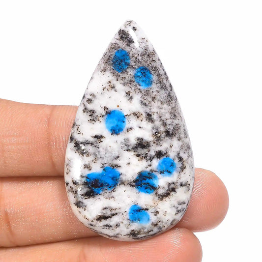 K2 Jasper Pear Shape Cabochon Loose Gemstone Natural 53.5 Ct. 46X27X6 mm V-1206