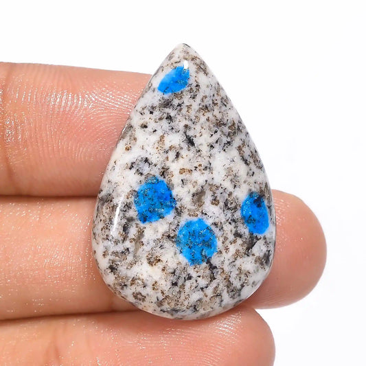 K2 Jasper Pear Shape Cabochon Loose Gemstone Natural 28.5 Ct. 31X21X6 mm V-1209