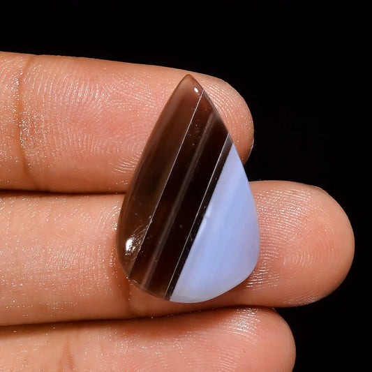 Owyhee Blue Opal Pear Shape Cabochon Loose Gemstone Natural 12 Ct. 24X15X5 mm V-1338