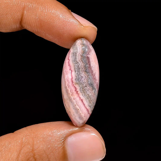 Rhodochrosite Marquise Shape Cabochon Loose Gemstone Natural 21.5 Ct. 29X12X6 mm V-1463