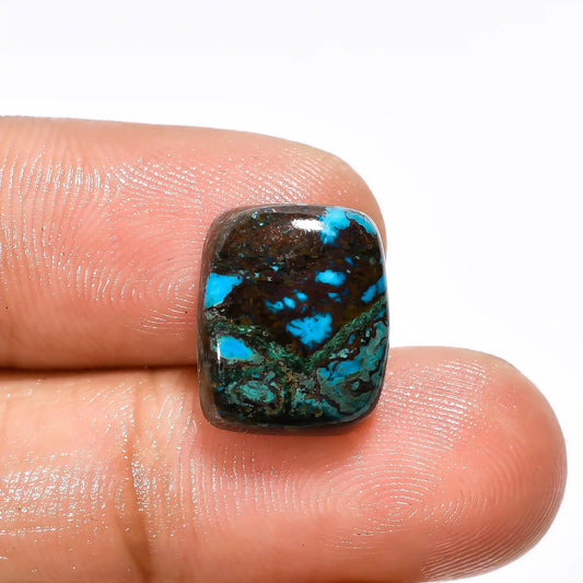 Shattuckite Radiant Shape Cabochon Loose Gemstone Natural 8 Ct. 14X11X5 mm V-1746