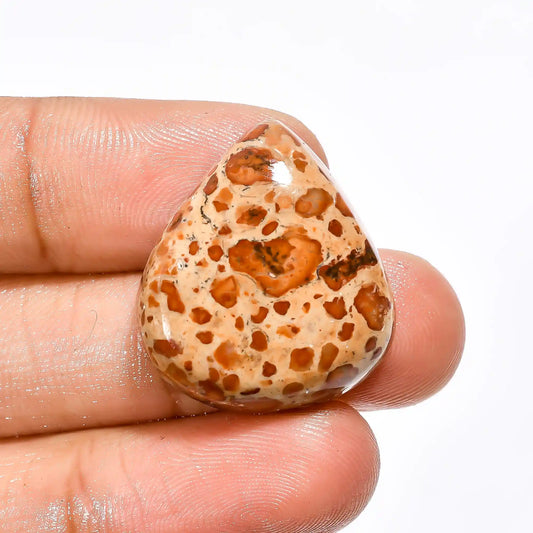 Asteroid Jasper Pear Shape Cabochon Loose Gemstone Natural 29 Ct. 25X22X7 mm V-2005