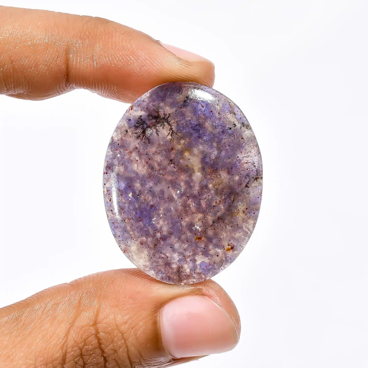 Iolite Sunstone Oval Shape Cabochon Loose Gemstone Natural 34 Ct. 35X27X5 mm V-2048
