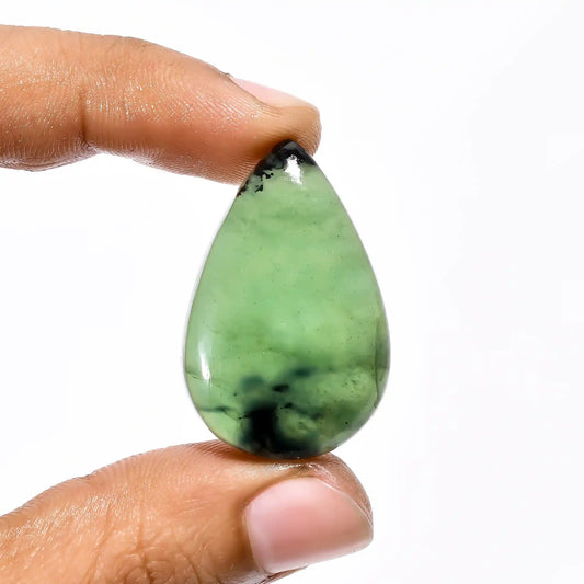 Serpentine Pear Shape Cabochon Loose Gemstone Natural 39 Ct. 34X23X7 mm V-2121