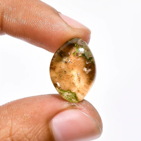 Garden Quartz Fancy Shape Cabochon Loose Gemstone Natural 11.5 Ct. 18X13X8 mm V-2148