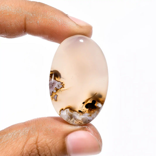 Stick Agate Oval Shape Cabochon Loose Gemstone Natural 40.5 Ct. 34X22X6 mm V-2177