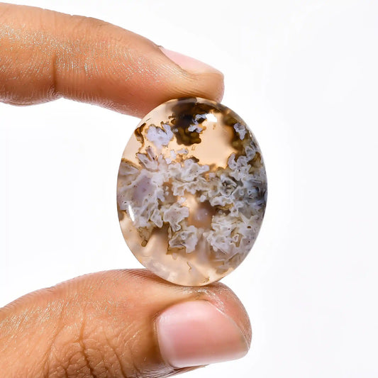 Stick Agate Oval Shape Cabochon Loose Gemstone Natural 37.5 Ct. 28X22X7 mm V-2181