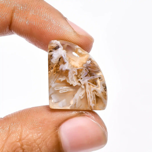 Stick Agate Fancy Shape Cabochon Loose Gemstone Natural 19.5 Ct. 20X17X7 mm V-2191