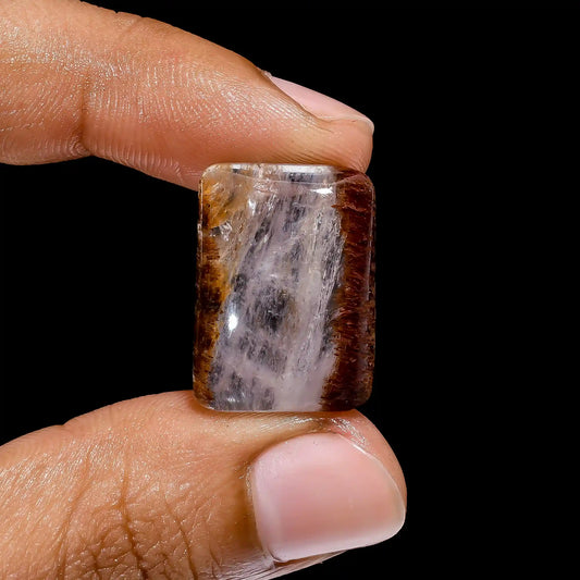 Copper Rutile Quartz Radiant Shape Cabochon Loose Gemstone Natural 22 Ct. 21X15X7 mm V-2444