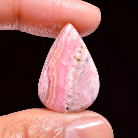 Rhodochrosite Pear Shape Cabochon Loose Gemstone Natural 15.5 Ct. 25X17X4 mm V-317
