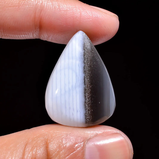 Owyhee Blue Opal Pear Shape Cabochon Loose Gemstone Natural 25 Ct. 27X20X7 mm V-469