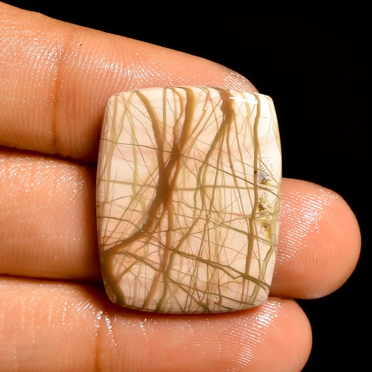 Imperial Jasper Radiant Shape Cabochon Loose Gemstone Natural 25.5 Ct. 26X21X5 mm V-852