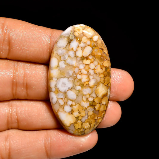 Cobra Jasper Oval Shape Cabochon Loose Gemstone Natural 60 Ct. 47X26X5 mm V-872