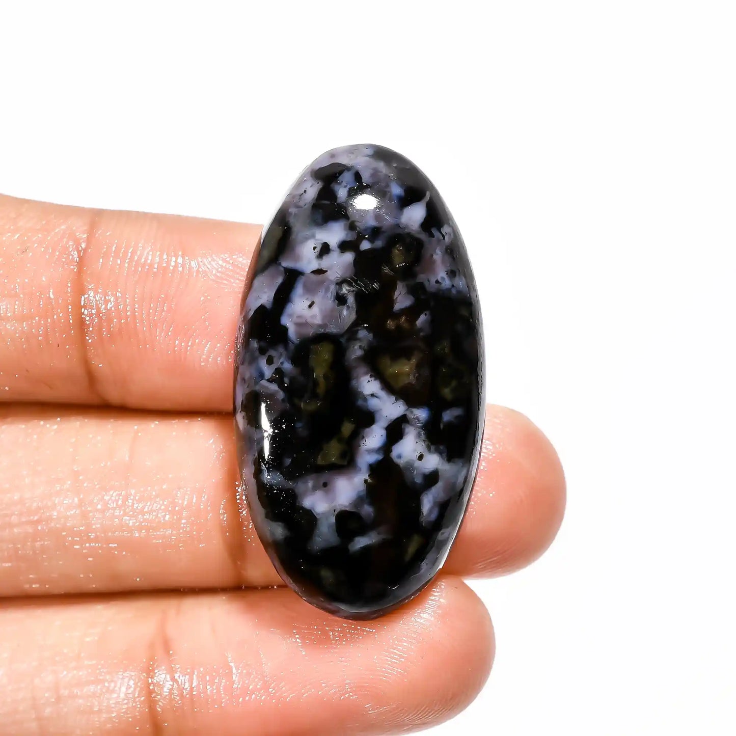 Gorgeous Top Grade Quality 100% Natural Gabbro Jasper Oval Shape Cabochon Loose Gemstone For Making Jewelry 46 Ct. 35X18X7 mm V-1898