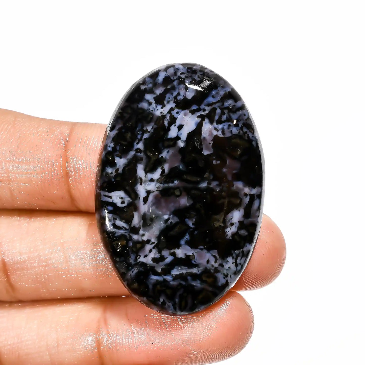 Immaculate Top Grade Quality 100% Natural Gabbro Jasper Oval Shape Cabochon Loose Gemstone For Making Jewelry 71 Ct. 41X28X6 mm V-1899