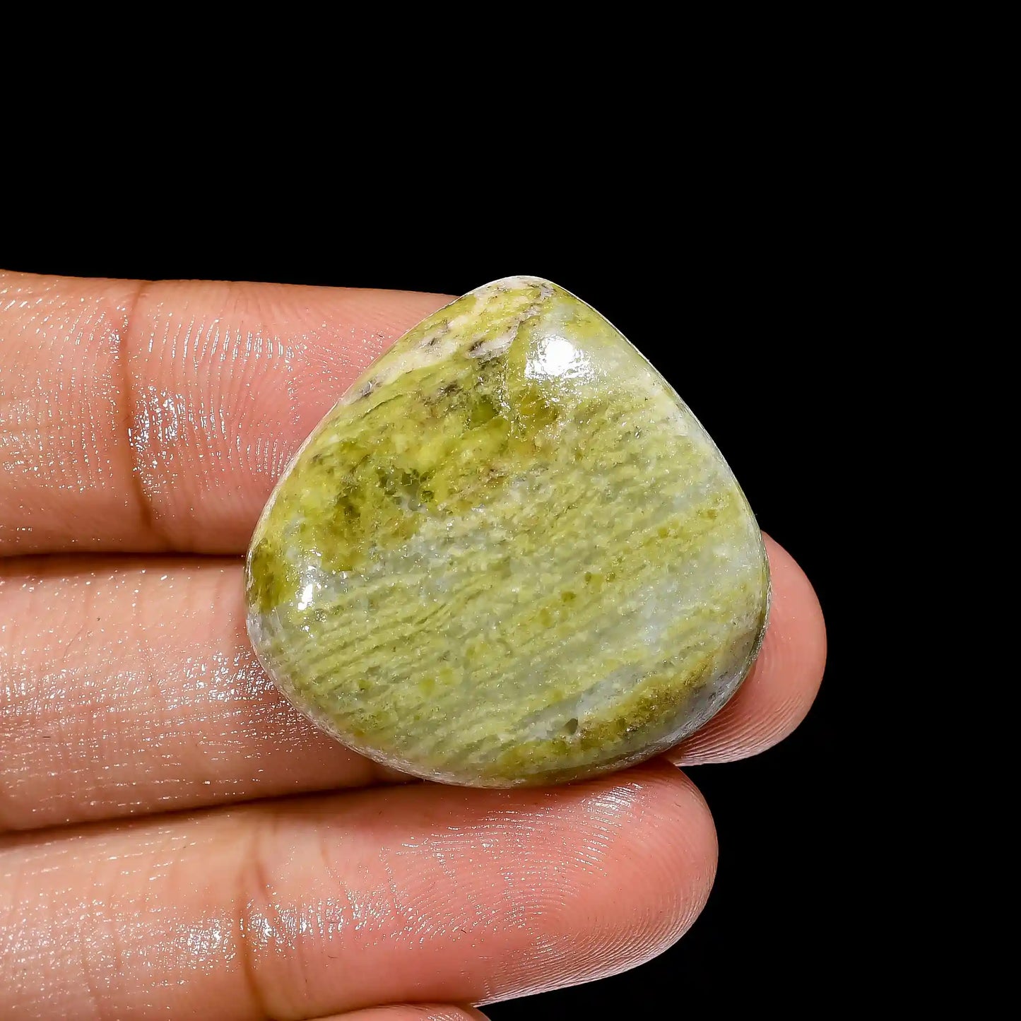 Exclusive Top Grade Quality 100% Natural Hina Jasper Heart Shape Cabochon Loose Gemstone For Making Jewelry 48 Ct. 28X28X7 mm V-2346