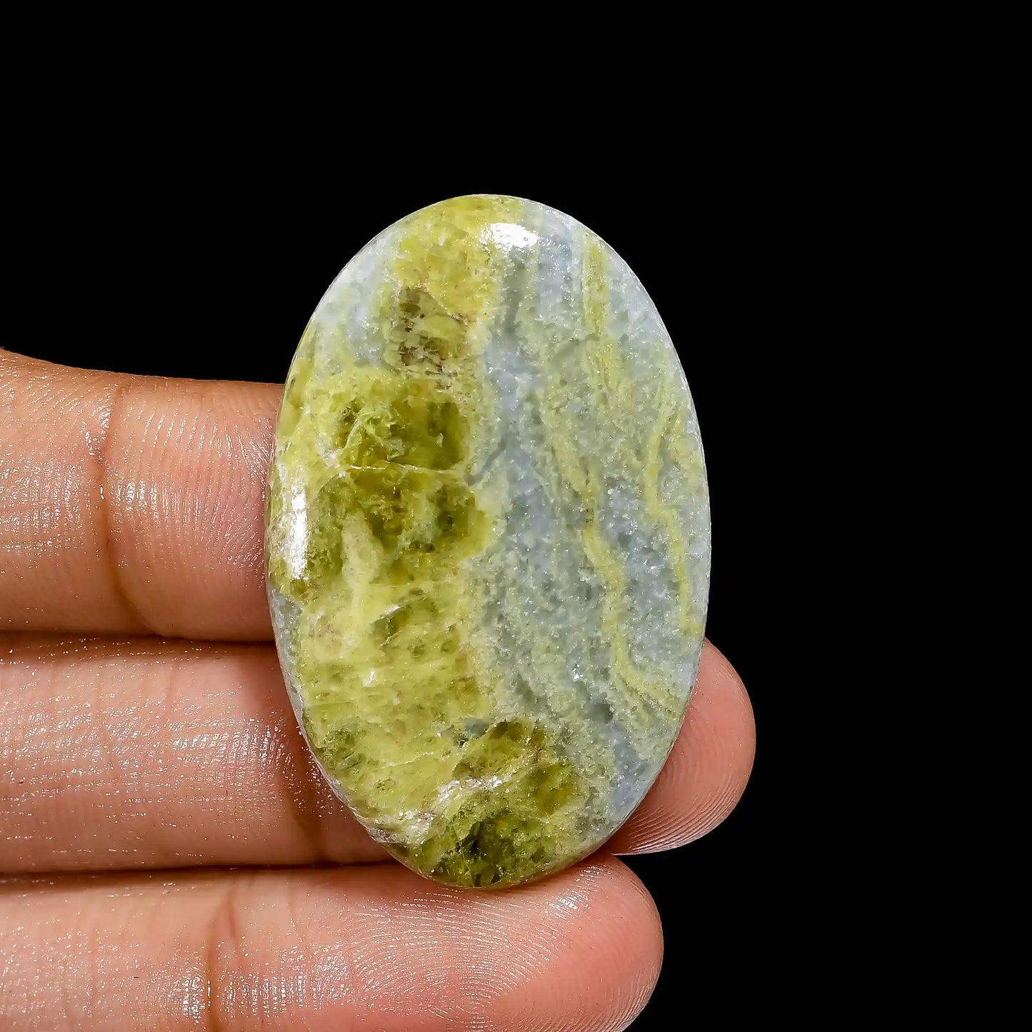 Fantastic Top Grade Quality 100% Natural Hina Jasper Oval Shape Cabochon Loose Gemstone For Making Jewelry 48.5 Ct. 39X25X5 mm V-2348