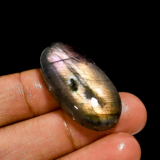 Mind Blowing Top Grade Quality 100% Natural Labradorite Oval Shape Cabochon Loose Gemstone For Making Jewelry 41 Ct. 32X17X8 mm V-2513