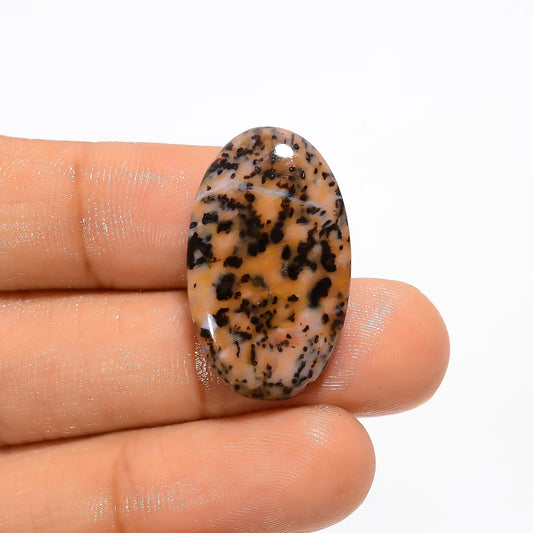 Elegant Top Grade Quality 100% Natural Cheetah Jasper Oval Shape Cabochon Loose Gemstone For Making Jewelry 16.5 Ct. 27X16X4 mm V-2669