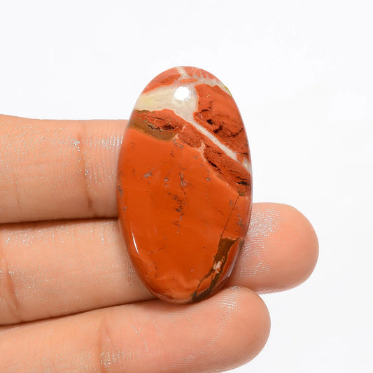 Fantastic Top Grade Quality 100% Natural Rainbow Jasper Oval Shape Cabochon Loose Gemstone For Making Jewelry 35 Ct. 35X20X5 mm V-2696