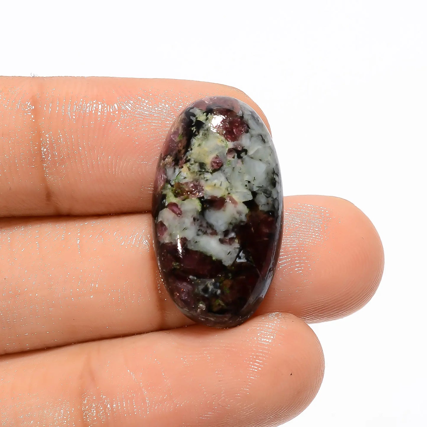 Wonderful Top Grade Quality 100% Natural Eudialyte Oval Shape Cabochon Loose Gemstone For Making Jewelry 17.5 Ct. 24X14X6 mm V-2708