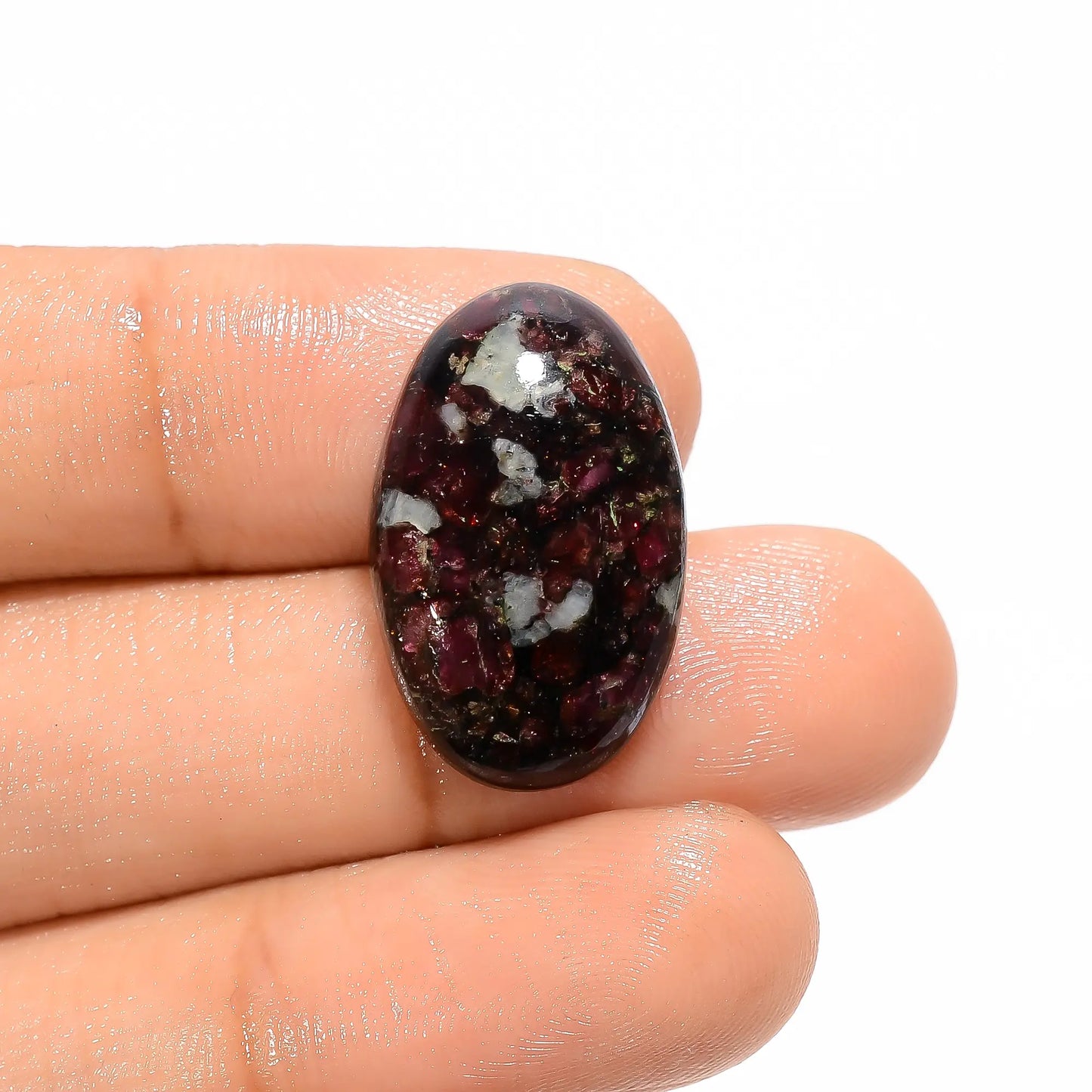 Gorgeous Top Grade Quality 100% Natural Eudialyte Oval Shape Cabochon Loose Gemstone For Making Jewelry 16 Ct. 22X14X5 mm V-2719