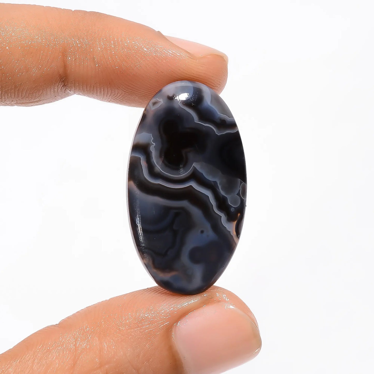 Outstanding Top Grade Quality 100% Natural Stick Agate Oval Shape Cabochon Loose Gemstone For Making Jewelry 23 Ct. 32X18X5 mm V-2848