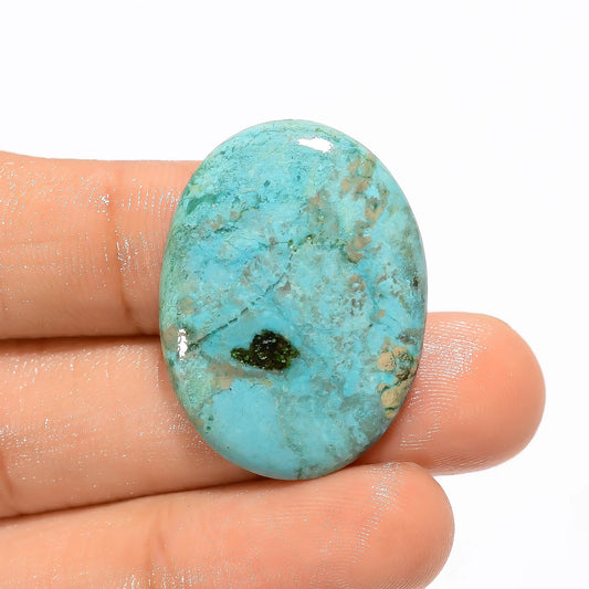 Marvellous Top Grade Quality 100% Natural Tibetan Turquoise Oval Shape Cabochon Loose Gemstone For Making Jewelry 20 Ct. 30X22X4 mm V-2872