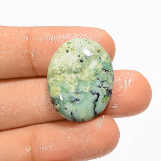 Outstanding Top Grade Quality 100% Natural Tibetan Turquoise Oval Shape Cabochon Loose Gemstone For Making Jewelry 20 Ct. 24X18X6 mm V-2874