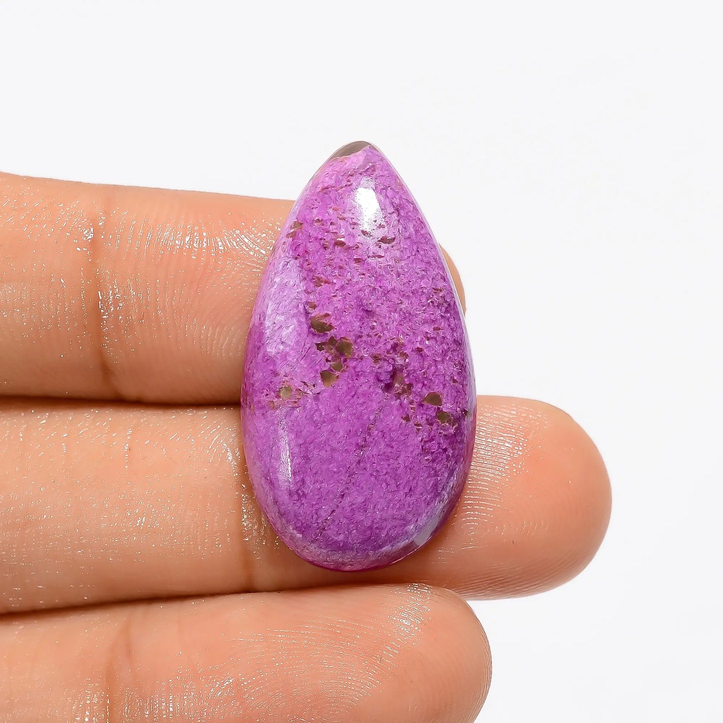 Incredible Top Grade Quality 100% Natural Stichtite Pear Shape Cabochon Loose Gemstone For Making Jewelry 15 Ct. 29X16X5 mm V-2924