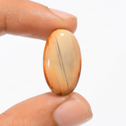 Superb Top Grade Quality 100% Natural Imperial Jasper Oval Shape Cabochon Loose Gemstone For Making Jewelry 10.5 Ct. 22X13X4 mm V-2953