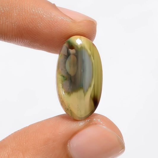 Supreme Top Grade Quality 100% Natural Imperial Jasper Oval Shape Cabochon Loose Gemstone For Making Jewelry 8 Ct. 20X11X4 mm V-2954