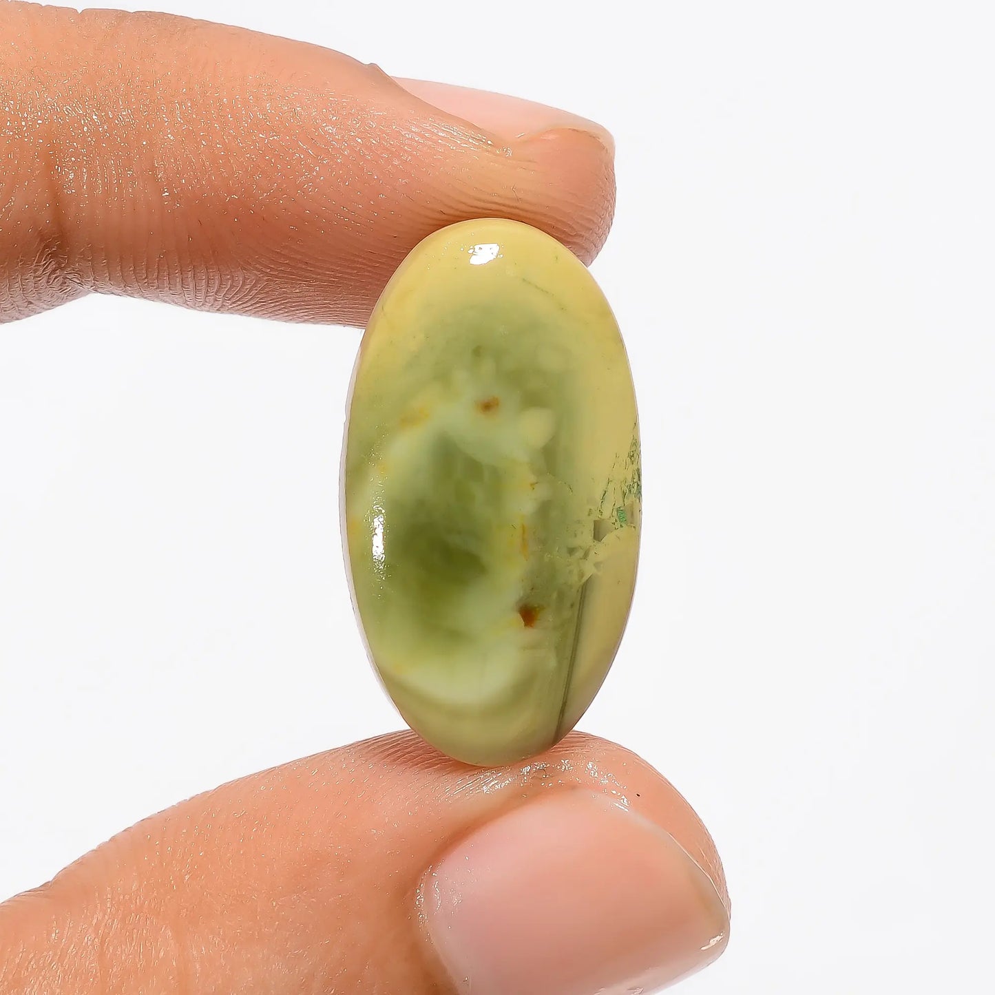 Terrific Top Grade Quality 100% Natural Imperial Jasper Oval Shape Cabochon Loose Gemstone For Making Jewelry 11.5 Ct. 24X13X4 mm V-2956