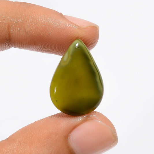 Unique Top Grade Quality 100% Natural Imperial Jasper Pear Shape Cabochon Loose Gemstone For Making Jewelry 9 Ct. 21X14X4 mm V-2957