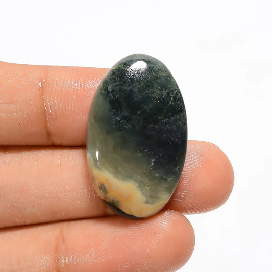 Marvellous Top Grade Quality 100% Natural Ocean Jasper Oval Shape Cabochon Loose Gemstone For Making Jewelry 26 Ct. 30X18X5 mm V-3115