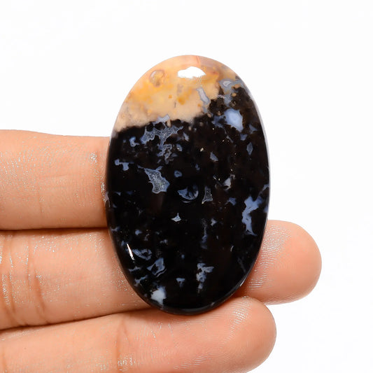 Excellent Top Grade Quality 100% Natural Palm Root Agate Oval Shape Cabochon Loose Gemstone For Making Jewelry 62 Ct. 42X26X5 mm V-3179